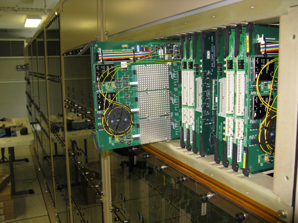 An ALMA data receiver module.